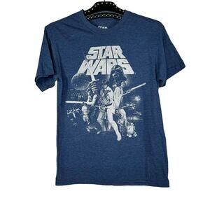 Star Wars Men's Short Sleeve Graphic T-Shirt Small Retro Disney